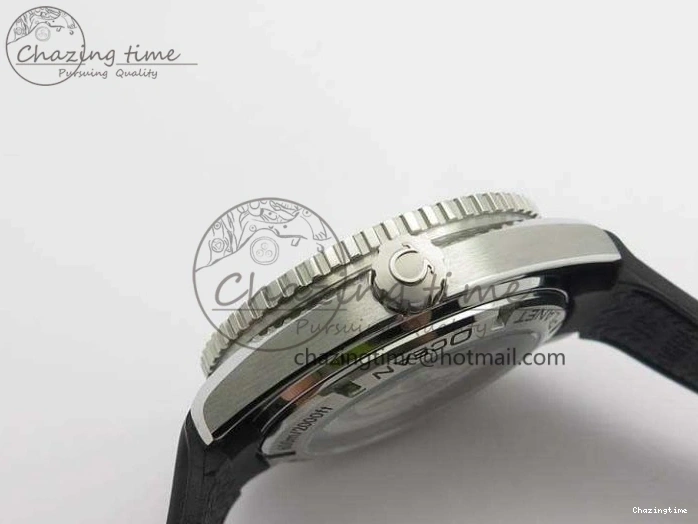 1221 Planet Ocean Pro Ceramic Bezel 45mm 1:1 OMF Best Edition On Rubber Strap A8500 (Black Balance Wheel) MoistureWicking 8136